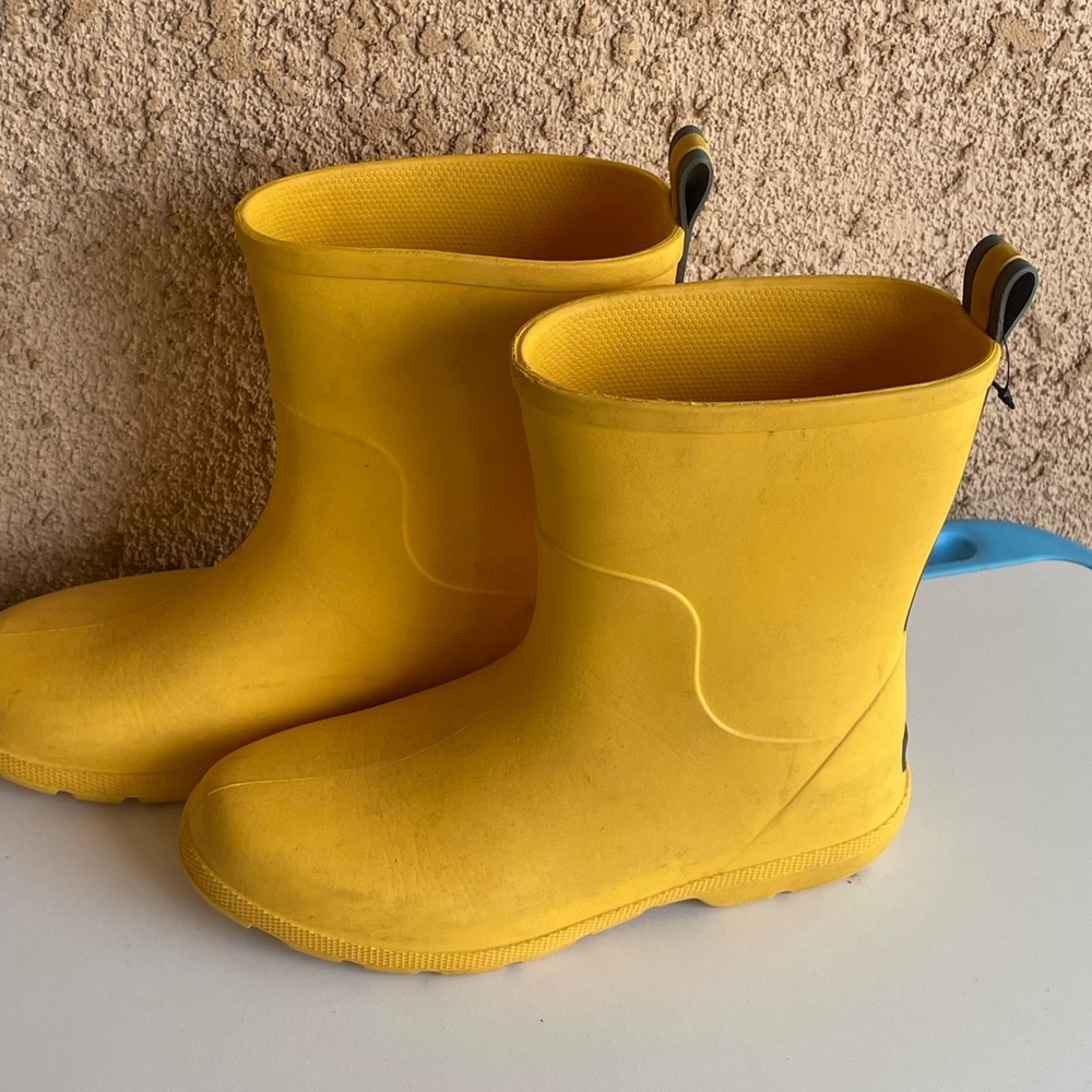Totes Yellow Rain & Snow Boots Waterproof Pull-On
